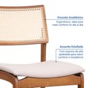 Ver imagem 4 de Kit com 08 Cadeiras Madeira Maciça Estela CabeCasa MadeiraOriginals