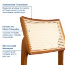 Ver imagem 6 de Kit com 04 Cadeiras Madeira Maciça Estela CabeCasa MadeiraOriginals Marrom/Caramelo