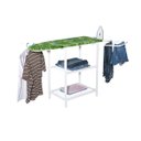 Ver imagem 1 de Mesa Tabua Passar Roupa Cabideiro com Prateleira Porta Calça