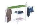 Ver imagem 1 de Mesa Tabua Passar Roupa Cabideiro com Prateleira Porta Calça