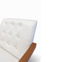 Ver imagem 5 de Poltrona Zara Corino Moderno Sala de Estar Escritório Quarto:branco