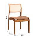 Ver imagem 4 de Kit com 06 Cadeiras Madeira Maciça Estela CabeCasa MadeiraOriginals