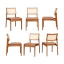 Ver imagem 1 de Kit com 06 Cadeiras Madeira Maciça Estela CabeCasa MadeiraOriginals