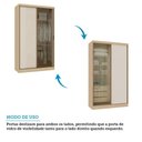 Ver imagem 6 de Guarda Roupa Modulado Mônaco 2 Portas de Correr 3 Gavetas MDF MDP Off White Luciane Móveis 134,5cm