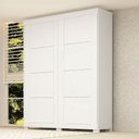 Ver imagem 1 de Guarda-roupa Helena 2 Portas 2 Gavetas 100% Mdf Branco - Acp Móveis
