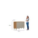Ver imagem 5 de Balcao para Cozinha 2 Portas e 3 Gavetas 120cm Allure Marrom/Jequitibá/Gris Fosco