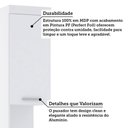 Ver imagem 5 de Mesa de Cabeceira Alta 38cm 1 Porta e 1 Gaveta Alpes Luciane Móveis