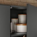 Ver imagem 5 de Cozinha Modulada 4 Peças 7 Portas 3 Gavetas com Rodapé em PVC Acácia