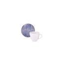 Ver imagem 1 de Conjunto Xícara Pires Café Tramontina Abstratta Porcelana Decorada 95ml 2 Peças Tramontina