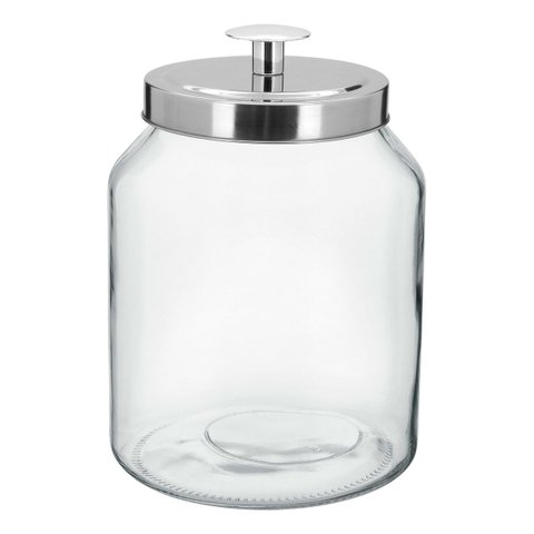 Pote Porta Mantimentos Home&co Vidro 3l 26x16x16cm