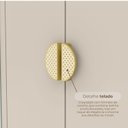 Ver imagem 5 de Guarda-Roupa Casal 6 Portas 4 Gavetas 100% MDF Noronha Imbuia/Fendi Off White