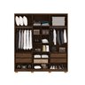 Guarda-Roupa Casal 100% MDF 6 Portas 4 Gavetas Noronha - 4