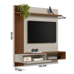 Painel Home Alvorada Freijo Off White para Tv 55 Polegadas Linea Brasil - 3