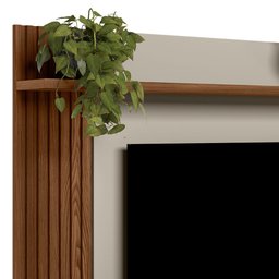 Painel Home Alvorada Freijo Off White para Tv 55 Polegadas Linea Brasil - 2