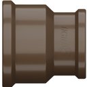 Ver imagem 3 de Kit 5 Luva Soldável com Lisa Roscável Pvc Marrom Canos Água Fria 1/2x3/4” Polegadas 50x25mm