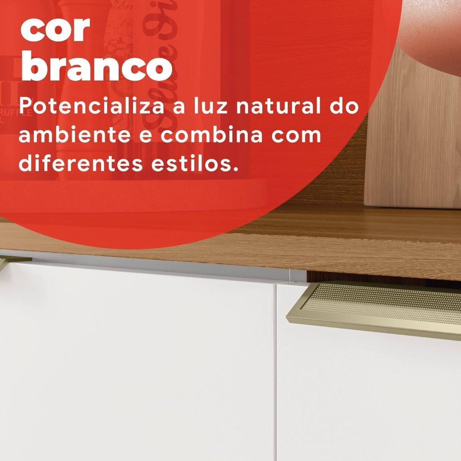 Kit Cozinha 6 Portas e 2 Gavetas Suprema Yescasa | MadeiraMadeira