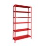 Estante de Aço Vermelha176x92x30 6 bandejas chapa 26 – 3017 - 1