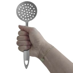 Kit 4 Escumadeiras Para Fritura de Pastel Brinox Espumadeira De Inox - 4