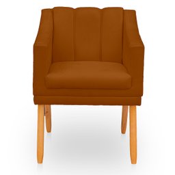 Poltrona Cadeira para Sala Confortável e Moderna Mila Suede - 1