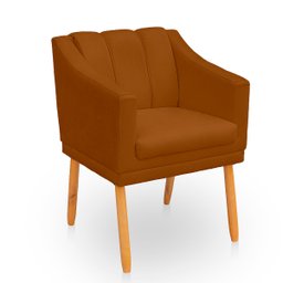 Poltrona Cadeira para Sala Confortável e Moderna Mila Suede - 4