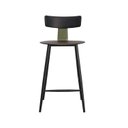 Ver imagem 2 de Banqueta de Cozinha Analu Baixa Assento 65cm e Encosto em Pp e Estrutura em Aço