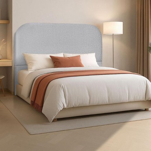 Cabeceira Cama Box Casal 160 Cm Estofada Revestida em Linho Premium