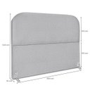 Ver imagem 2 de Cabeceira Cama Box Casal 160 Cm Estofada Revestida em Linho Premium