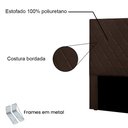 Ver imagem 4 de Cabeceira Queen 1,60m Córdoba Suede Marrom - Pallazio