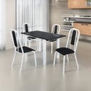 Ver imagem 1 de Conjunto Sala de Jantar 4 Cadeiras Fortaleza