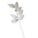Ver imagem 4 de Galho Decorativo Veludo Branco 65cm 65cm