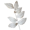 Ver imagem 1 de Galho Decorativo Veludo Branco 65cm 65cm