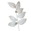 Ver imagem 3 de Galho Decorativo Veludo Branco 65cm 65cm