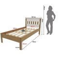 Ver imagem 6 de Conjunto Cama Solteiro com 1 Mesa de Cabeceira Marrom/Amêndoa/Branco