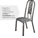 Ver imagem 6 de Conjunto Sala de Jantar 6 Cadeiras Fortaleza Prata/Preto/Granito