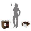 Ver imagem 6 de Conjunto Cama Solteiro com 1 Mesa de Cabeceira Marrom/Nogal/Branco