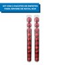 Kit Bola Natalina 6cm Tubo com 20 Peças Color - Vermelho - 5