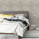 Ver imagem 2 de Papel de Parede Decorativo Pedra Geométrica Cor Areia 3,30m