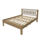 Ver mais imagens de Conjunto Cama Casal com 2 Mesas de Cabeceira Marrom/Amêndoa/Branco