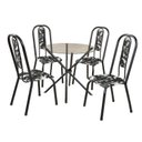 Ver imagem 2 de Conjunto Sala de Jantar 4 Cadeiras Fortaleza