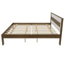 Ver imagem 7 de Conjunto Cama Casal com 2 Mesas de Cabeceira Marrom/Nogal/Branco