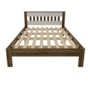 Ver imagem 6 de Conjunto Cama Casal com 2 Mesas de Cabeceira Marrom/Nogal/Branco