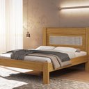 Ver imagem 1 de Cama Casal para Quarto 100% MDF 145x117x199cm Bege/Nature