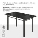 Ver mais imagens de Conjunto Sala de Jantar 6 Cadeiras Fortaleza Prata/Preto