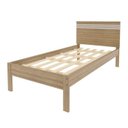 Ver imagem 7 de Conjunto Cama Solteiro com 1 Mesa de Cabeceira Marrom/Amendoa