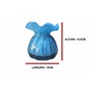 Ver imagem 3 de Vaso Decorativo Murano Trouxinha Pequena Azul Bebê