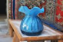 Ver imagem 2 de Vaso Decorativo Murano Trouxinha Pequena Azul Bebê