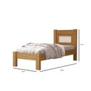 Ver imagem 3 de Cama Casal para Quarto 100% MDF 95x117x199cm Bege/Nature