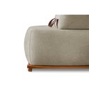 Ver imagem 2 de Sofá Dubai 2 Lugares 1.60m Tecido Bouclê Bege para Sala Bz Home Decor