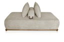 Ver imagem 5 de Sofá Dubai 2 Lugares 1.60m Tecido Bouclê Bege para Sala Bz Home Decor