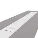 Ver imagem 5 de Mesa de Reunião Corporativa 480cm para 8 Pessoas com Caixa de Tomadas Corporate Cinza/Sagrado/Branco